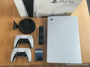 PS5 , PlayStation 5 laufwerk spielkonsole mit 2 kontrollern und OVP + rechung , garantie , zustand : Bild 2