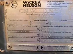 Wacker Neuson DT10 Raupendumper Dumper Japaner Bild 4