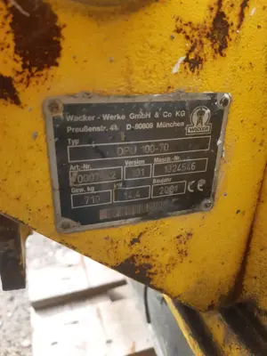 Wacker Neuson Dpu 100-70 Rüttelplatte Bild 4