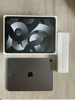  iPad Air 5. Gen 64GB, Wi-Fi, 10,9 Zoll - Space Grau mit Apple Pencil Bild 2