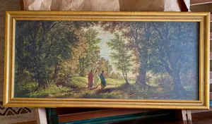 Heiligenbild mit Goldrahmen