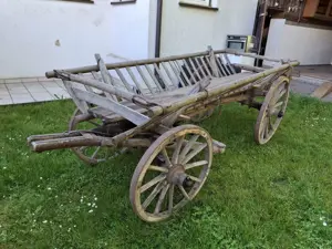 Leiterwagen, Holzwagen guter Zustand Bild 3