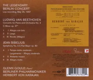 Beehoven: Klavierkonzert 3, Sibelius: Sinfonie 5 mit Karajan + Gould + Berliner Philharmoniker Bild 2