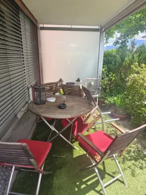 Gartenmöbelset bestehend aus 6 Stühlen und 1 Tiach Bild 4