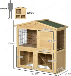 Käfig, Stall, Kleintierhaus, Meerschweinchen, Hasen Bild 2