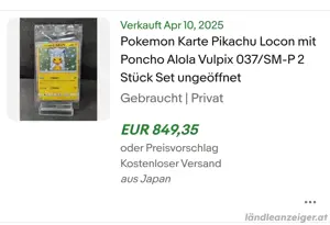 Pokemon Pikachu 037 SM-P & 038 SM-P Bild 3