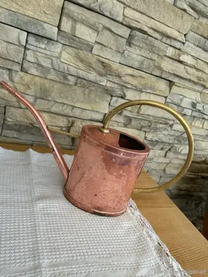 Vintage Giesskanne  Kupfer  Messing 60er Jahre Bild 4