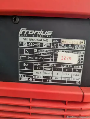 Fronius Magic Wave 2600 Bild 3