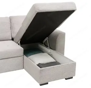 Ecksofa grau cord