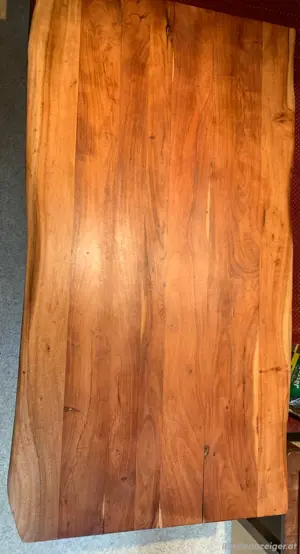 Tisch - ca. 82x160 cm Vollholz auf Stahlgestell