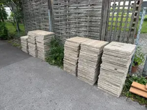 waschbeton platten