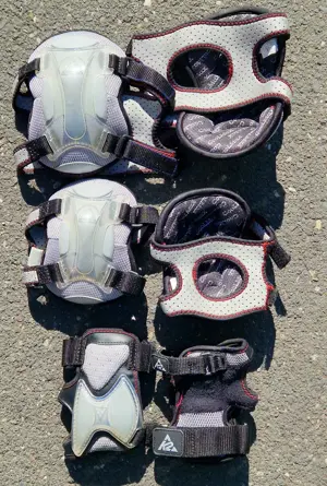 Inline Skates Salomon DR120 Gr. 44 + Rucksack + Set Protektoren Bild 3