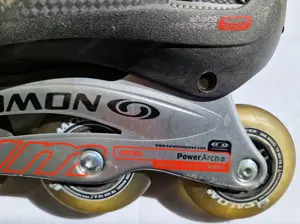 Inline Skates Salomon DR120 Gr. 44 + Rucksack + Set Protektoren Bild 4