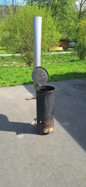 Holzpoolheizung