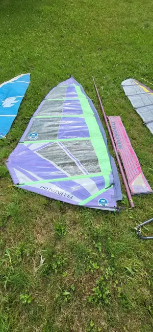 Surfbrett - 2 Surfboards mit 4 Segel, Masten, Gabelbäume und Finnen Bild 5