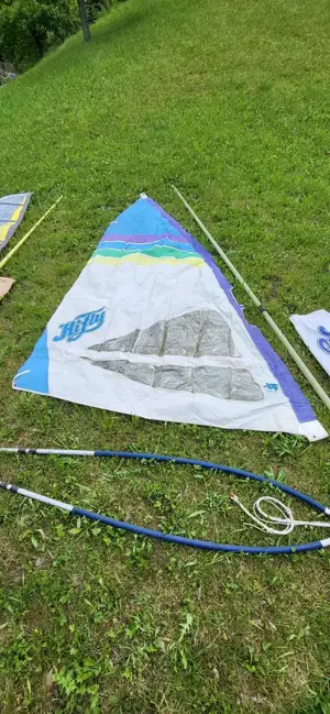 Surfbrett - 2 Surfboards mit 4 Segel, Masten, Gabelbäume und Finnen Bild 6