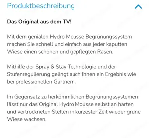Hydro Mousse Begrünungssystem  Bild 3