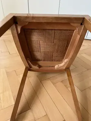 Vintage Leder Stuhl - Grün Bild 3