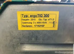 WIG SchweiBgerät Erfi Ergo TIG  Bild 2