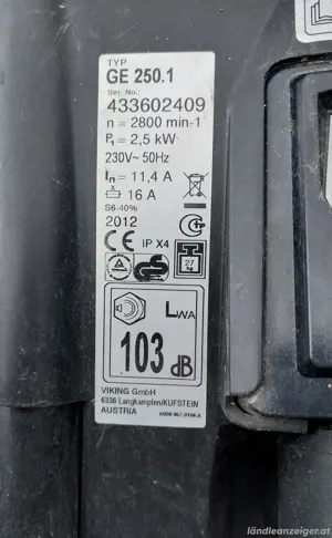 Häcksler Viking GE250 Schredder Gartenhäcksler Bild 5