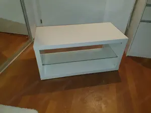 2 gemütliche Polstersessel hellgrau inkl. Wohnzimmertisch weiß Bild 3
