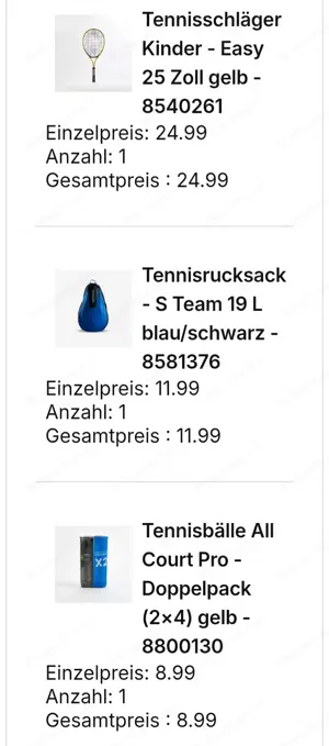 Tennisschläger 25" für Kinder Bild 5