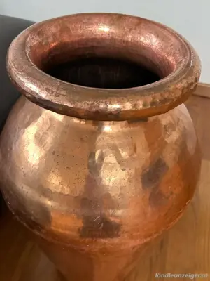 XXL Vintage   Mid Century Kupfer Vase 50er Jahre Bild 2