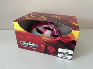 Mädchen Fahradhelm - Alpina Gamma 2.0 - 46-51cm - pink weiß mit Unicorn Prinzessin-Design Kinder Bild 2