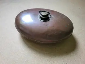 alte Wärmeflasche Kupfer 