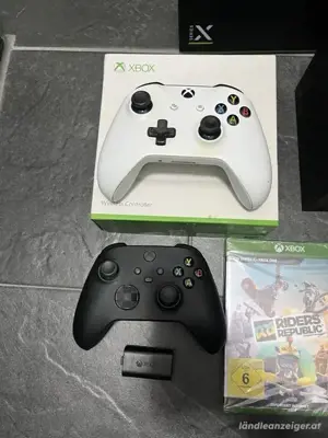 Xbox serie X spielkonsole mit 2 kontrollern und 3 videospiel  ,  mit OVP und rechung  Bild 3