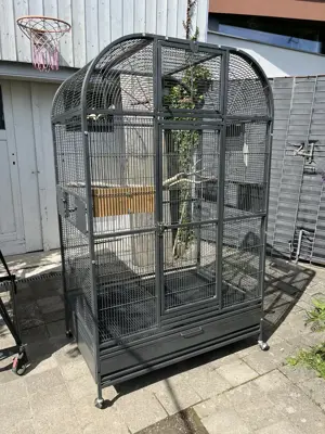 Vogelkäfig Voliere Vögel Papagei rollbar 