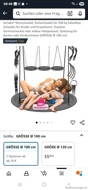 Nestschaukel 1m 