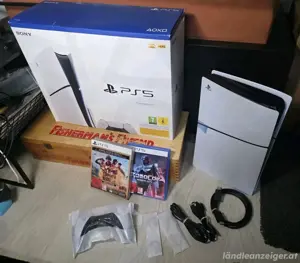 PlayStation 5 Slim 1TB Disc Edition mit Controller & 2 Spiele 