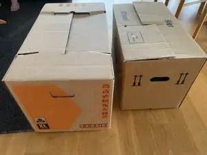 7 Umzugskartons, Gr. XL und L
