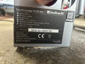 Tischkreissäge Einhell TC-TS 820 Bild 3