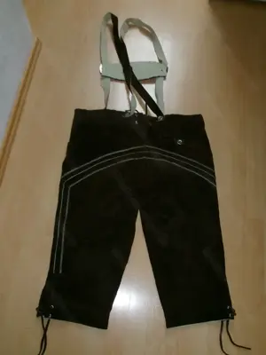 Lederhose mit Trägern Bild 3