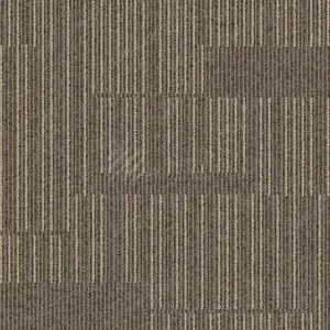 Sonderangebot. Braune Teppichfliesen mit Streifenmuster