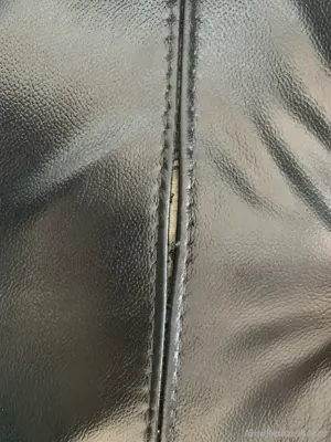 echtes Ledersofa schwarz Bild 3