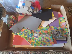 Moosgummi Reste