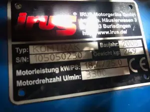 Motormäher Balkenmäher IRUS Komtrak Bild 7