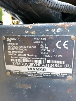 Minibagger Yanmar SV 08-1A (S) Bild 4
