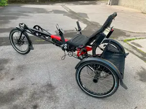 Hase Lepus Liegerad mit Rohloff & neuem Pedelec E-Antrieb 25kmh Bild 5