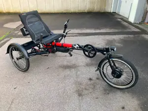 Hase Lepus Liegerad mit Rohloff & neuem Pedelec E-Antrieb 25kmh Bild 6