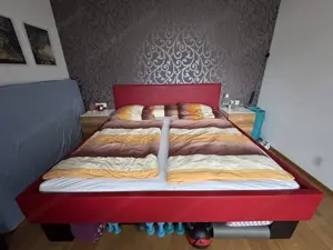 Wasserbett von Tasso 200x200 cm rot Bild 2