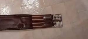 Ledersattelgurt braun 150 cm Bild 3