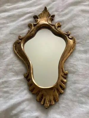 Florentiner Spiegel Barock Holz goldfarben