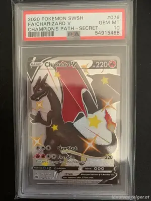 Pokemon Glurak Shiny Holo PSA 