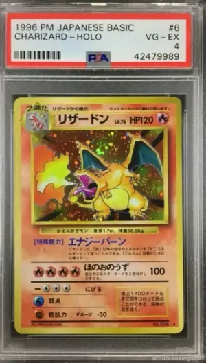 Pokemon Glurak 1st Gen Holo PSA 