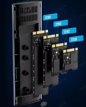 Externes Gehäuse für M.2 NGFF Festplatte SATA SSD USB C M2 NEU Bild 3
