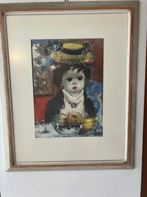Gemälde "italienisches Kinderporträt" von Jean Calogero